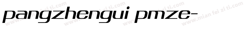 pangzhengui pmze字体转换